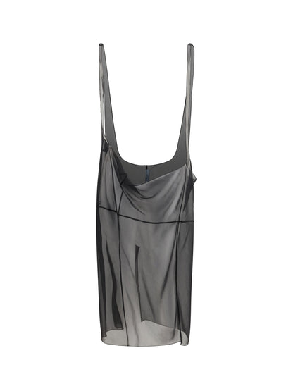 Midi Skirt Cigaline With Suspender Straps, Black