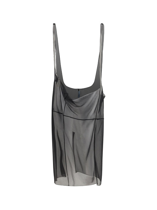 Midi Skirt Cigaline With Suspender Straps, Black