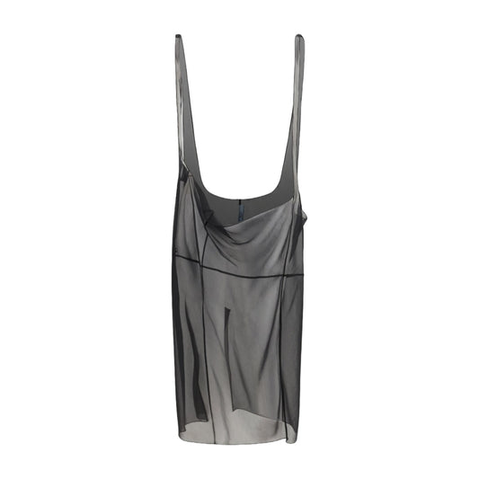 Midi Skirt Cigaline With Suspender Straps, Black