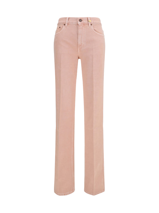 Straight-Leg Jeans Timid Pink