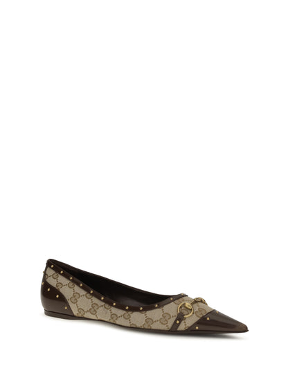 Ballet Flats Savoy Gold Trim