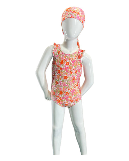 Marina West Underwired Bikini Top with 2-Way String Set (B2202) - Small Flower Pink