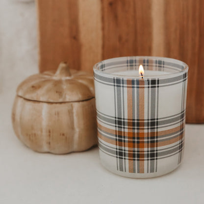 Hello Fall Soy Candle - Boxed Tinted Glass Jar - 12 oz