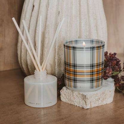Hello Fall Soy Candle - Boxed Tinted Glass Jar - 12 oz