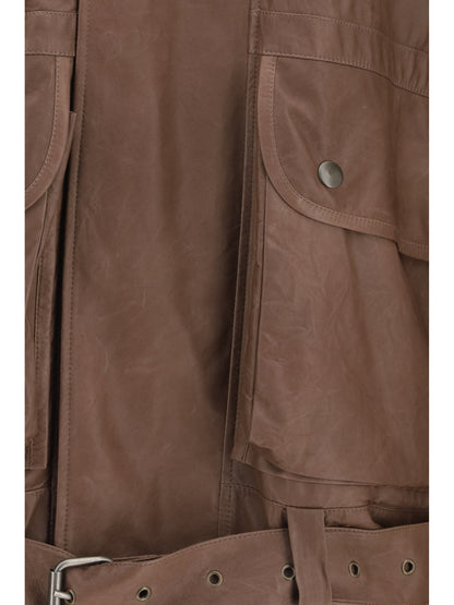Leather Jacket Isa Currant