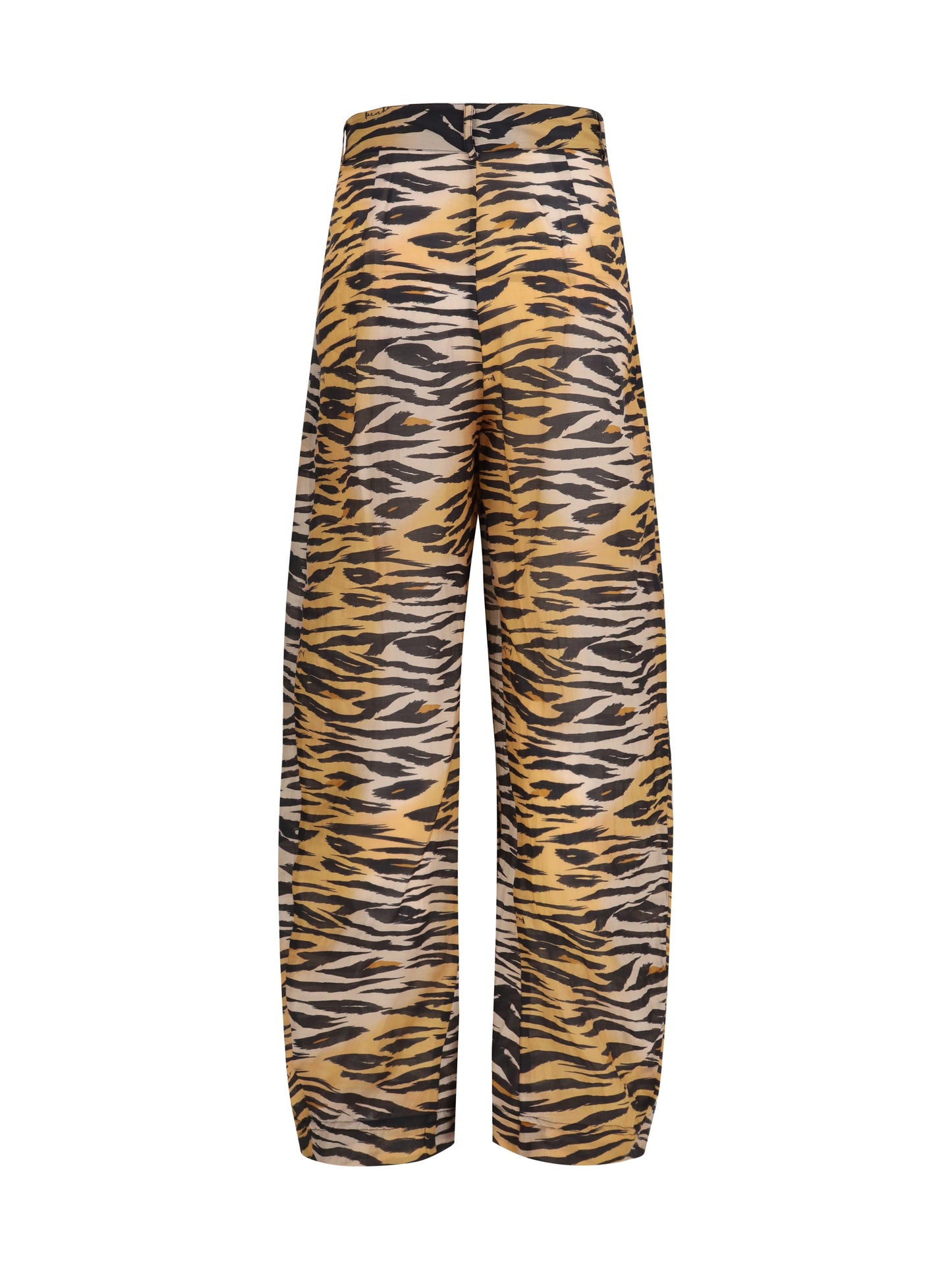 Trousers Barrel-Fit Animal-Print