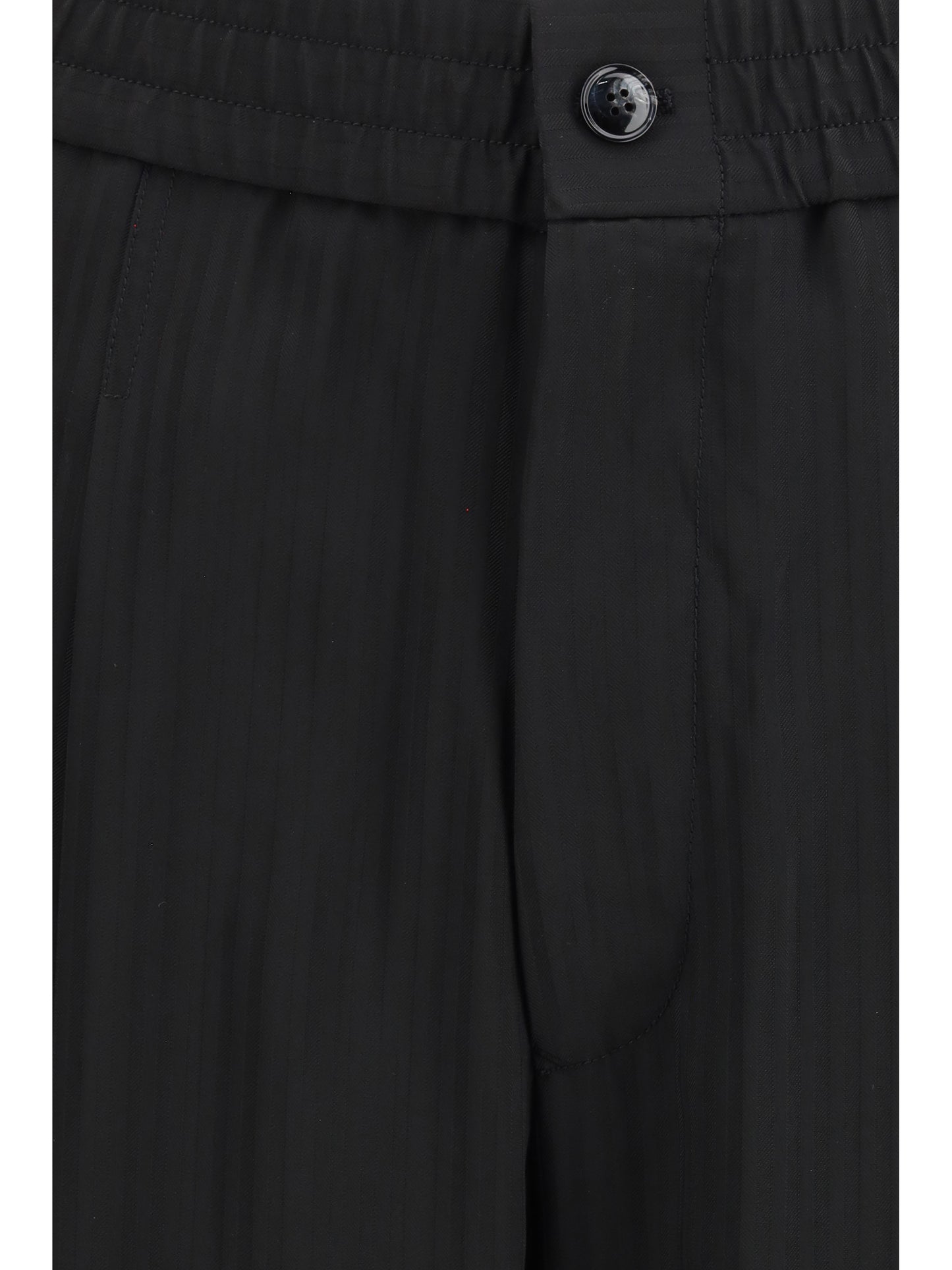 Wide-Leg Viscose Pants Black Beauty