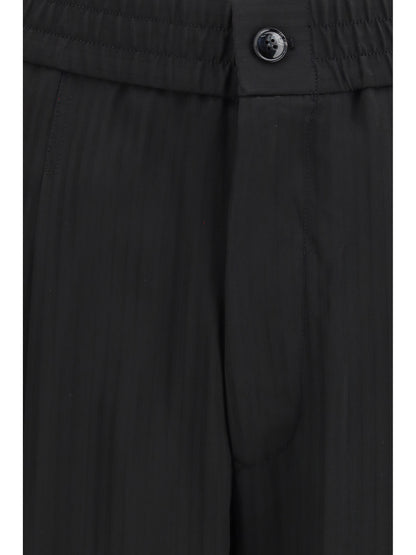 Wide-Leg Viscose Pants Black Beauty
