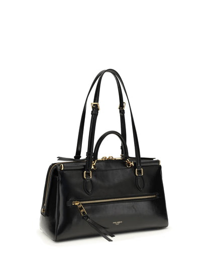 Handbag Vittoria Black/Brass