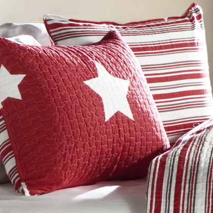 Star Reviersible 2 Piece Quilt Set Twin Size