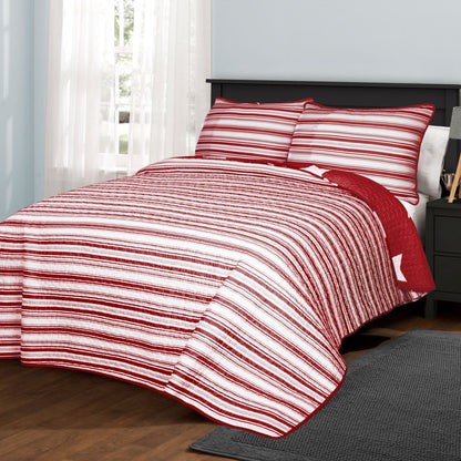 Star Reviersible 2 Piece Quilt Set Twin Size