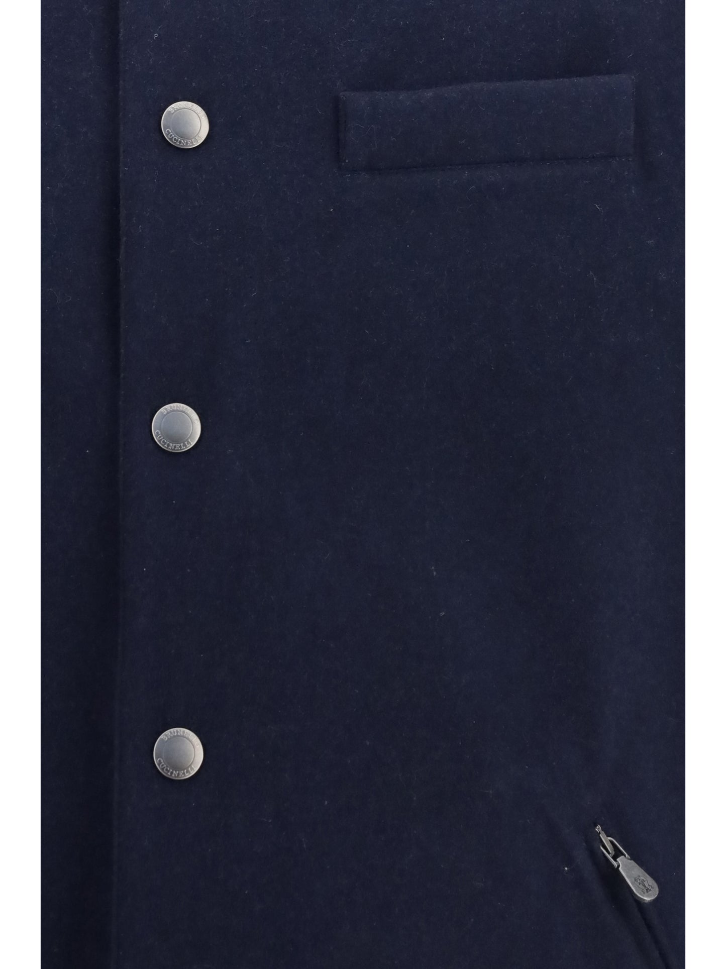 Wool Down Vest Blue
