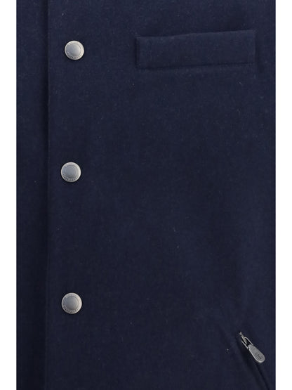 Wool Down Vest Blue