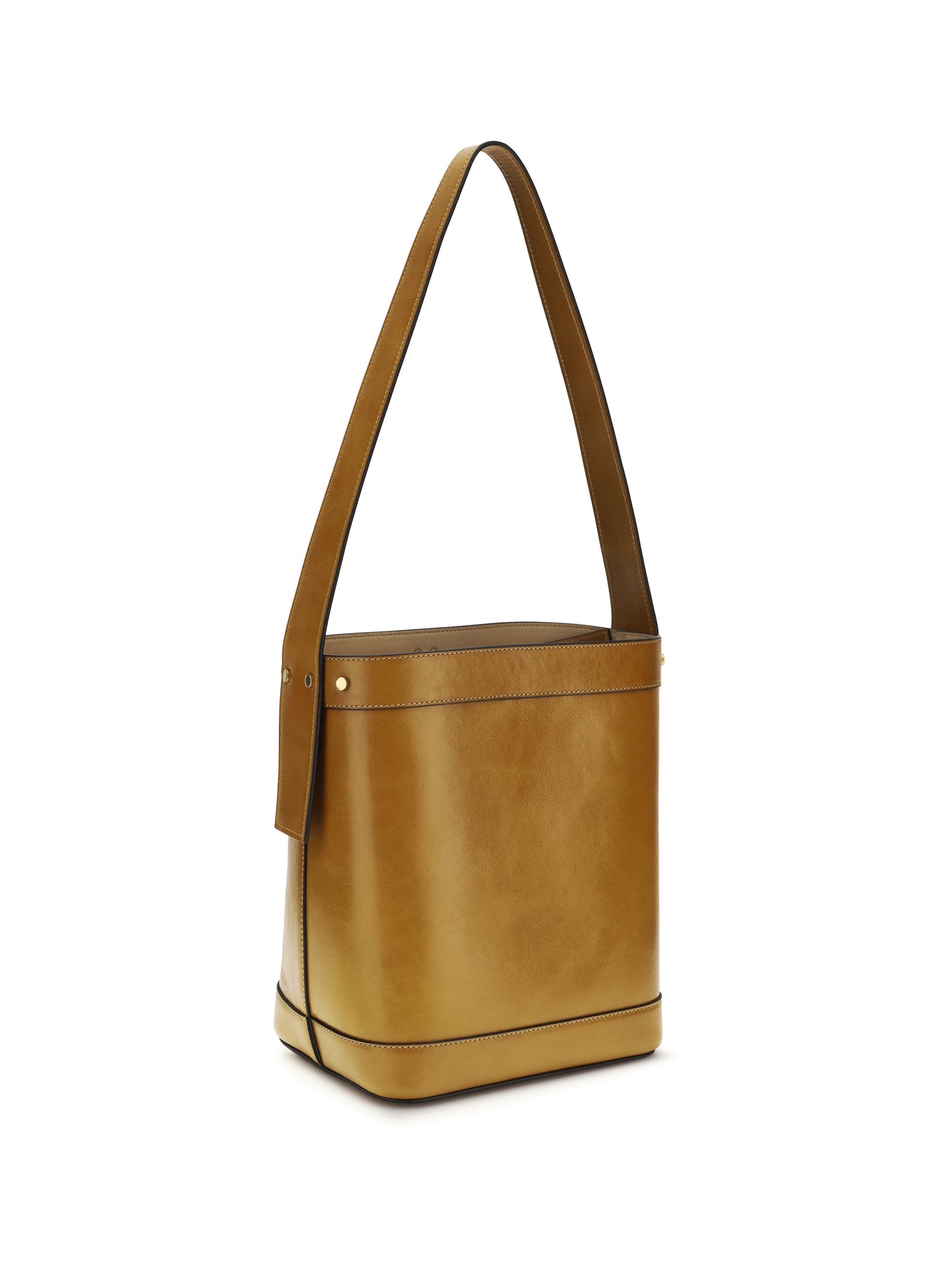 Bucket Bag Pivot Brown Leather