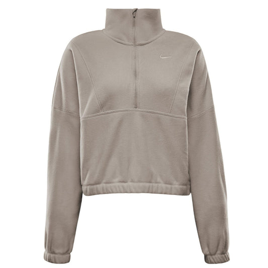 Nike Men's One Therma-Fit Oversized Fleecetop Met Halflange Rits Voor Dames