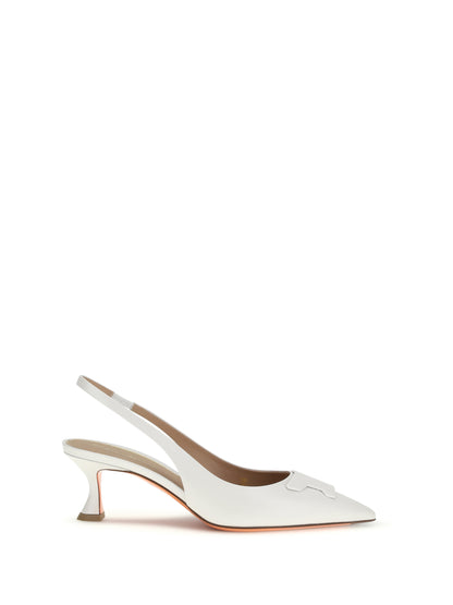 Slingback Pumps Taylor White