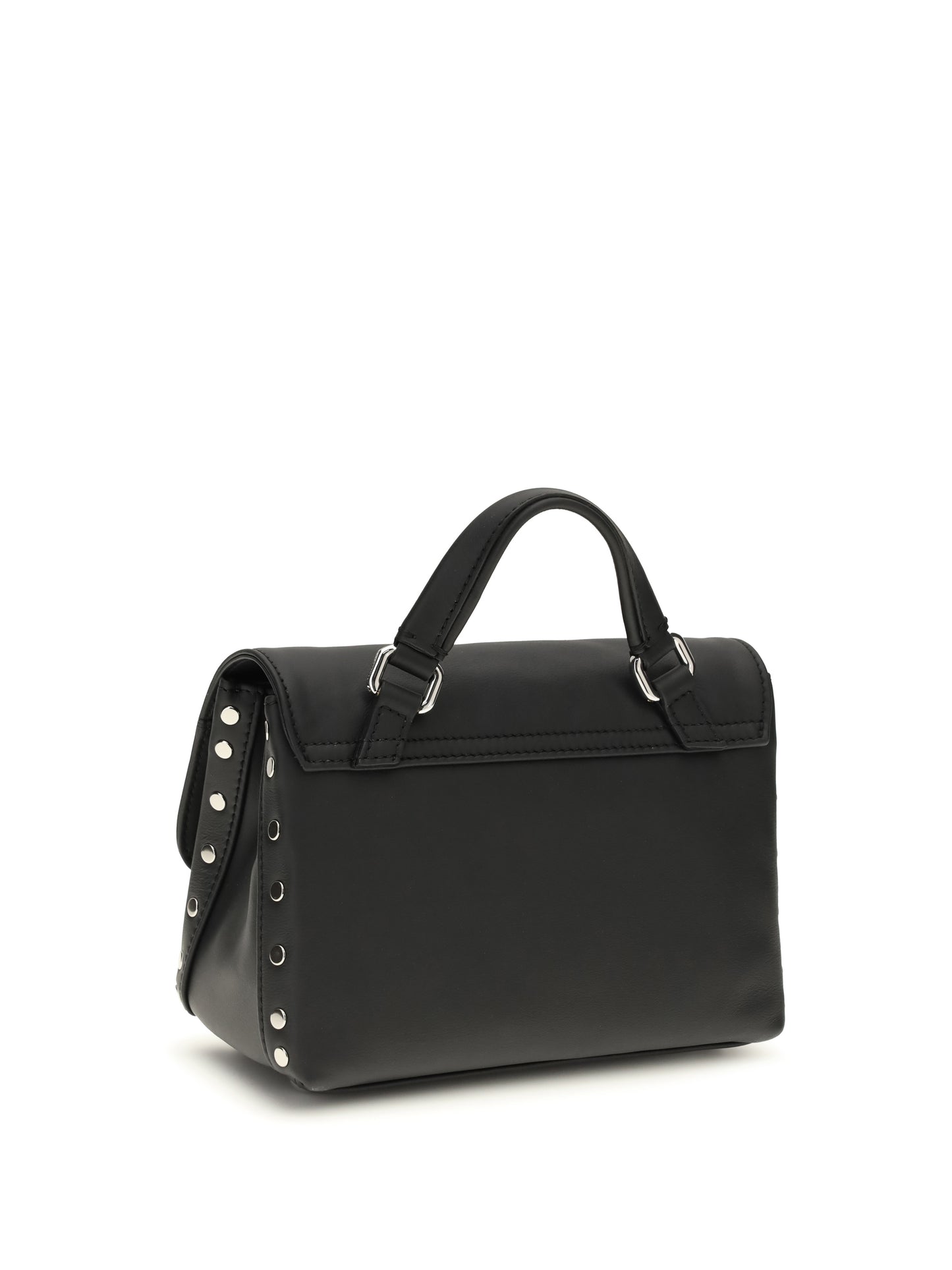 Handbag Saeta Baby Postina Black Leather