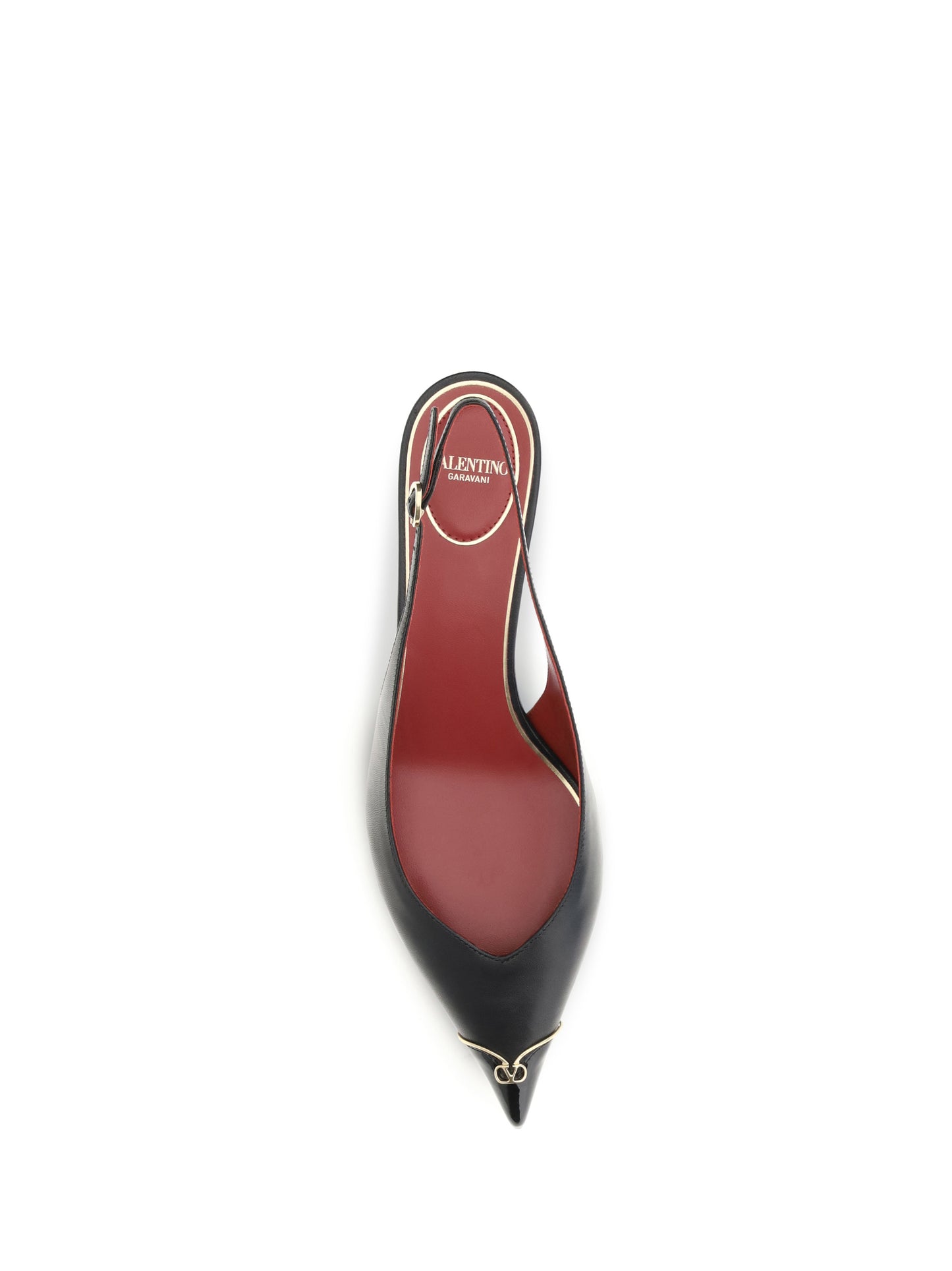 Pumps VLogo Signature Black Calf Leather