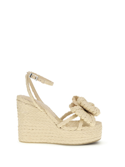 Wedge Sandals Le Cadeau Raffia
