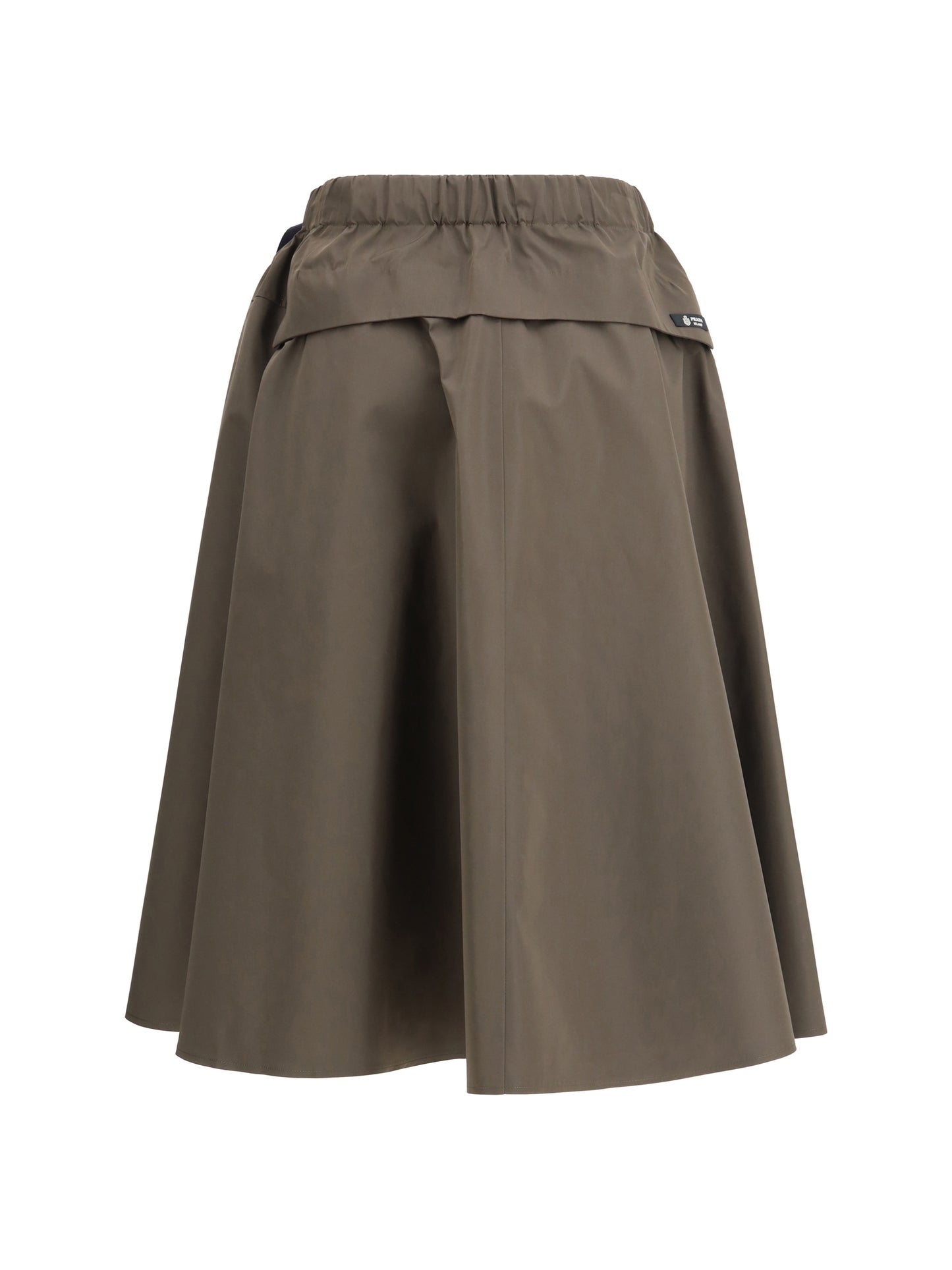 Midi Skirt in Camouflage Nylon