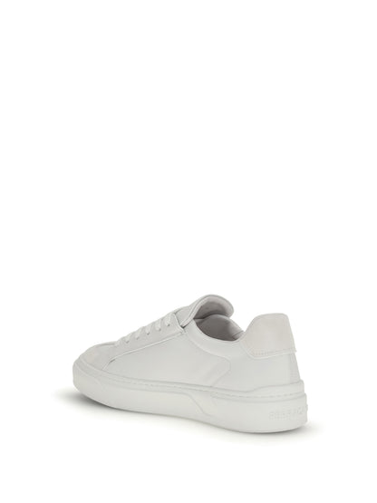 Sneakers Gancini White Calf Leather