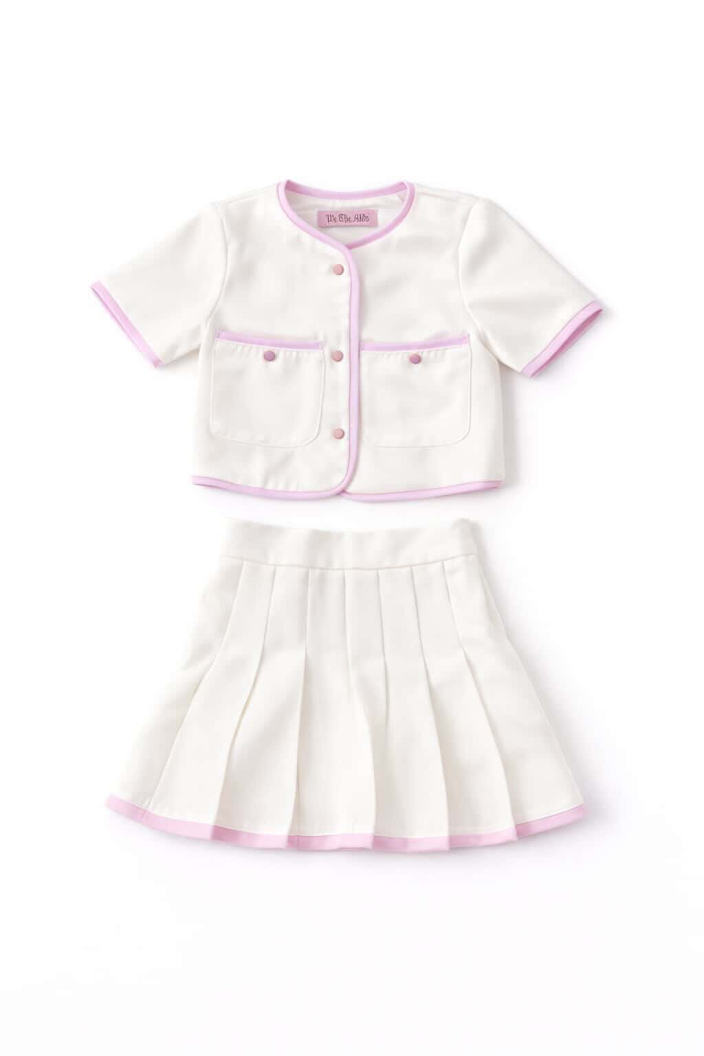 Lilac On White Girls - Short