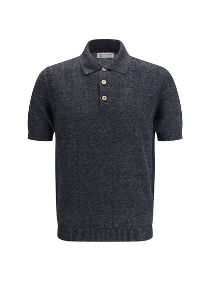 Cotton Polo Shirt Lignite/Hazelnut