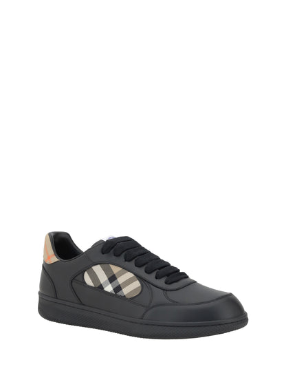 Leather Sneakers Black/Sand