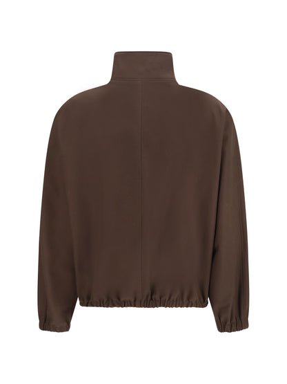Bomber Jacket Zip-Up Chocolate