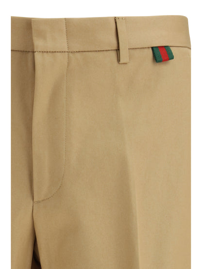 Cotton Trousers Bisque