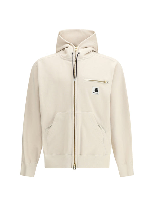Cotton Jersey Hoodie Ivory