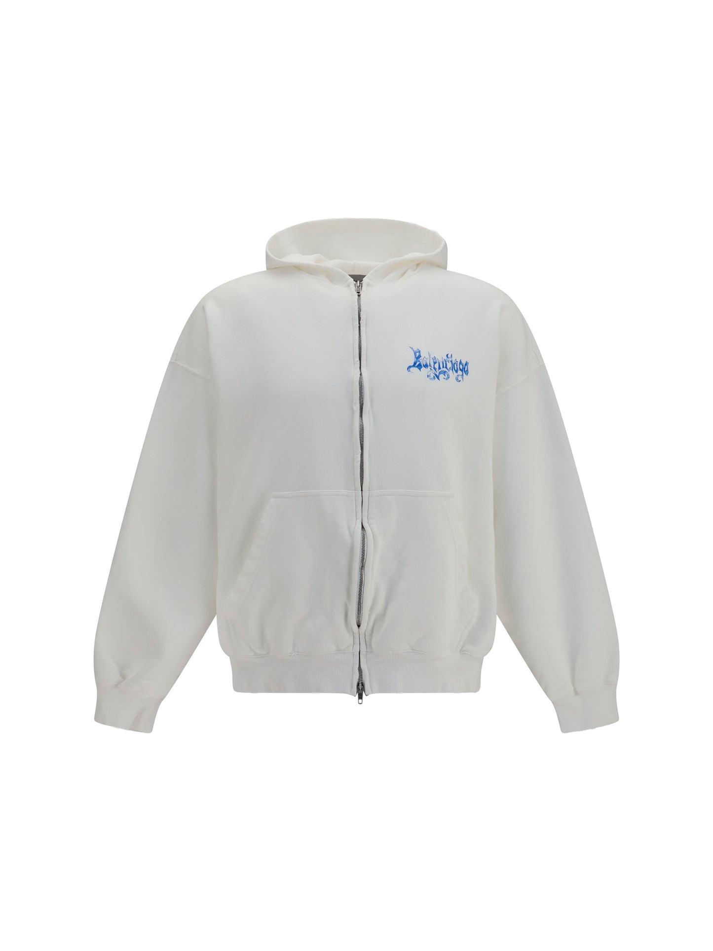Zip Hoodie Sketchy Full White