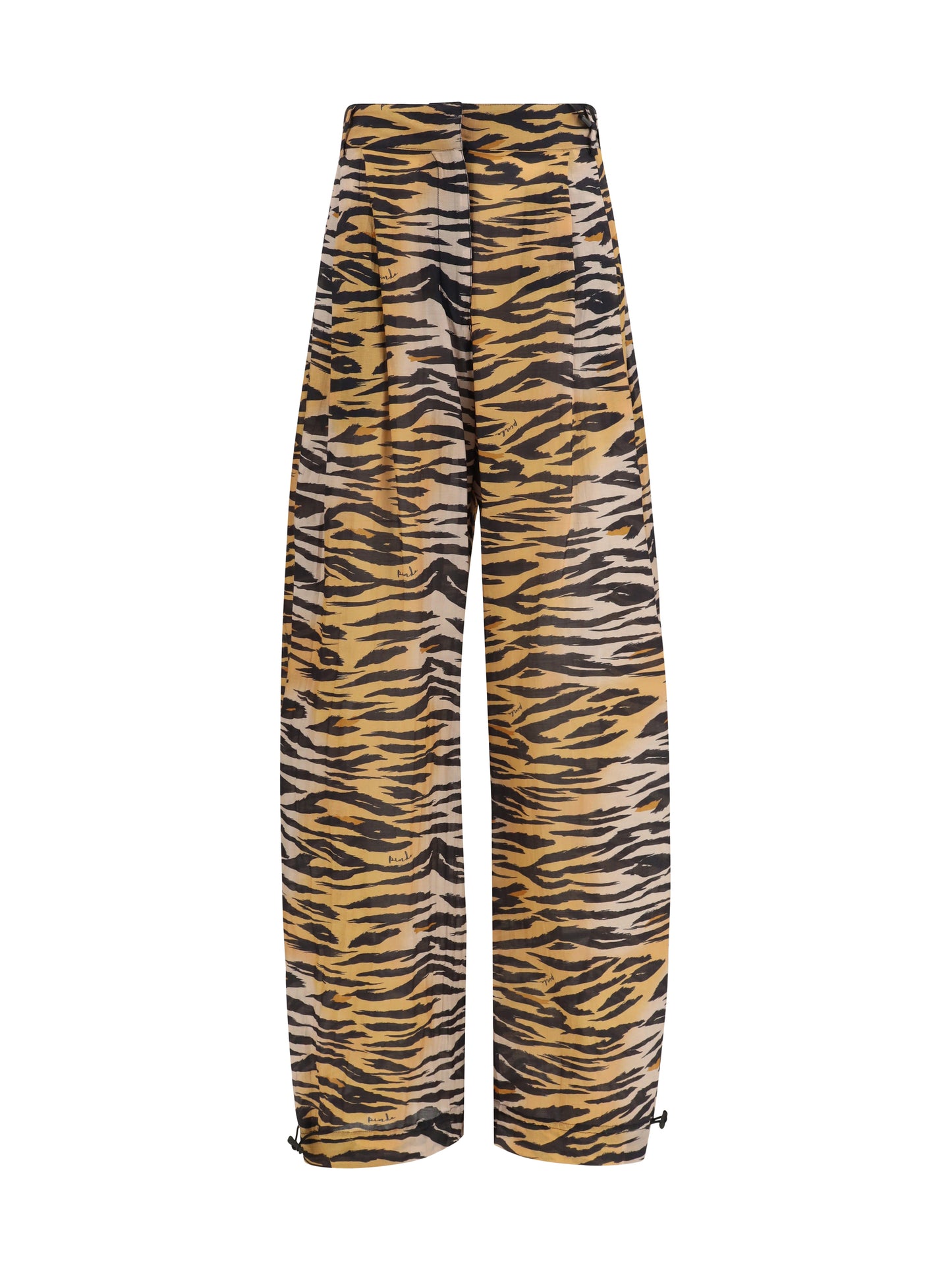 Trousers Barrel-Fit Animal-Print