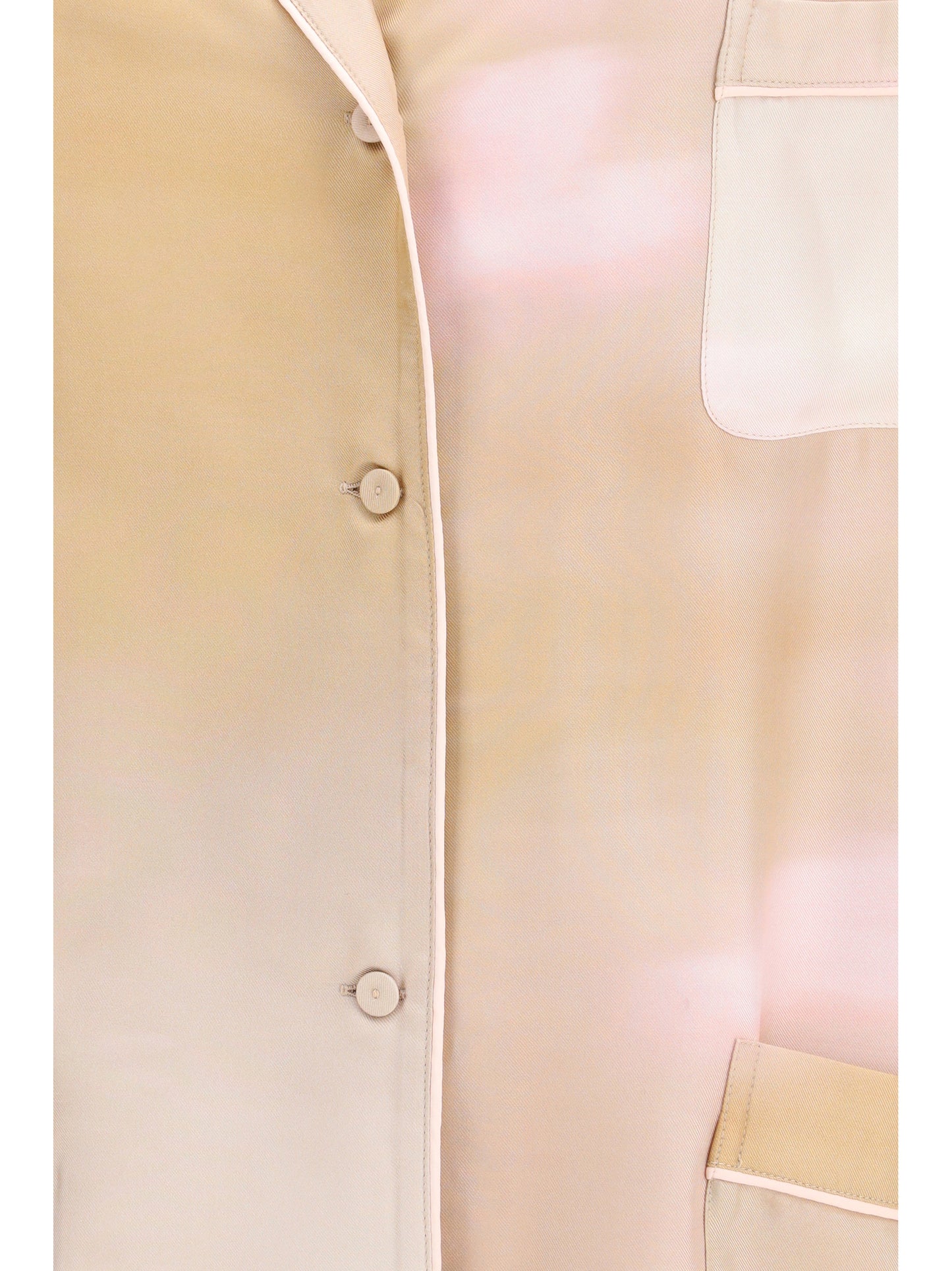 Printed Silk Shirt Memento/Rosae