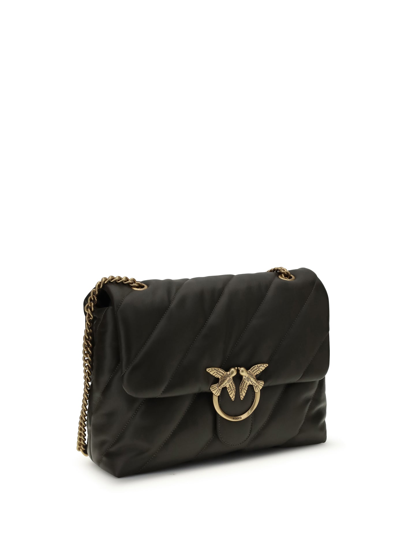 Shoulder Bag Love Puff Mud Green