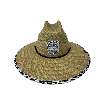 Snow Leopard Straw Hat