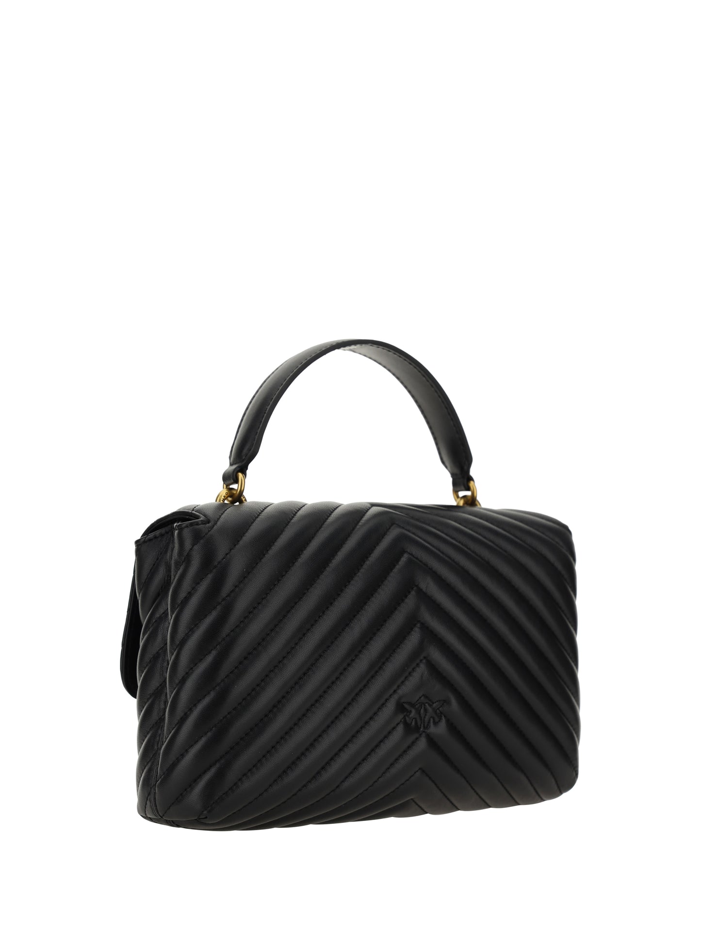 Handbag Love Lady Calfskin Black/Antique Gold