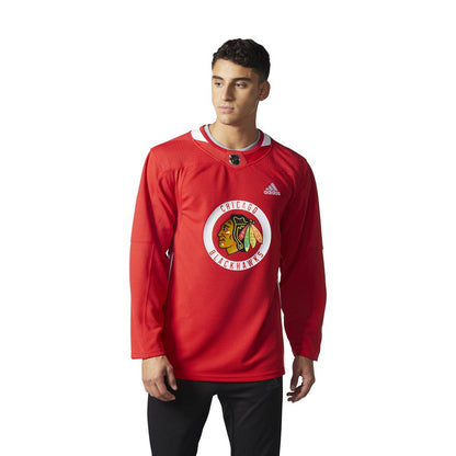 adidas Men's NHL Blackhawks Authentic Practice Jersey