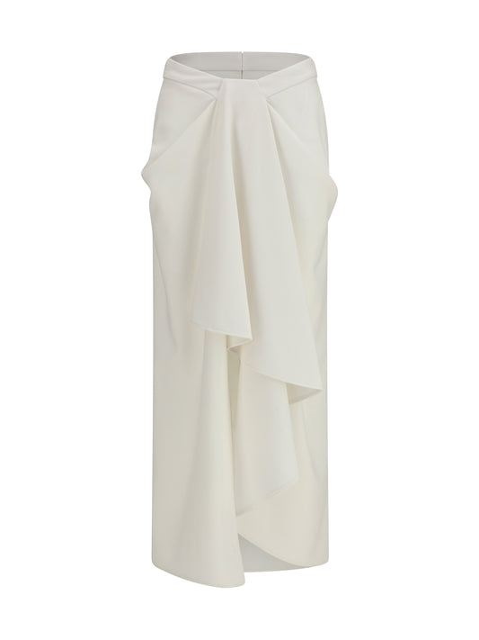 Skirt Wool and Mohair White