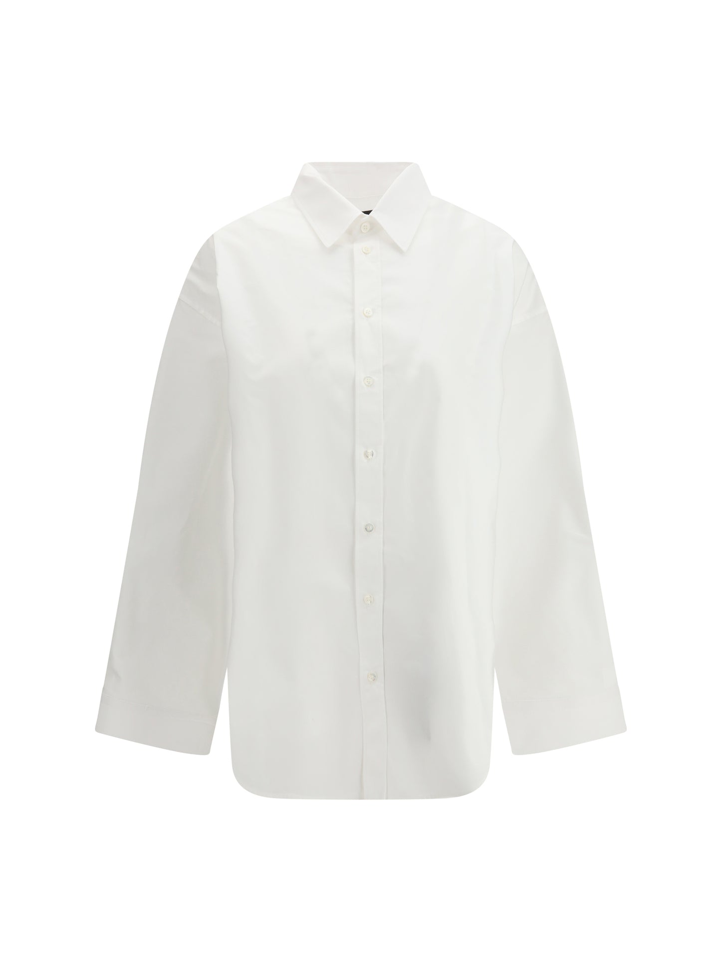 Shirt Lace-Up Cotton White