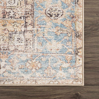 Beck Peach Washable Area Rug - Clearance