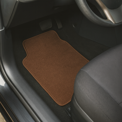 4 Piece Set of Car Floor Mats Front 26.75 x 14.25 inches, Rear 13.5 x 20 inches