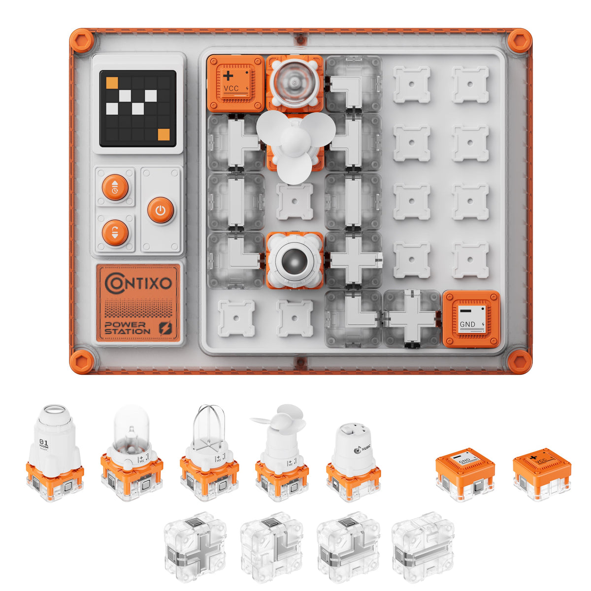 Contixo CB1 Kids Circuit Building Kit - 500+ STEM Experiments, Snap-Together Electronics Discovery Set for Creative Engineering Play