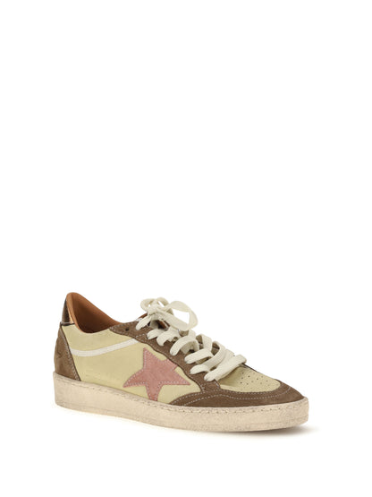 Leather Sneakers Ball Star Vintage Yellow