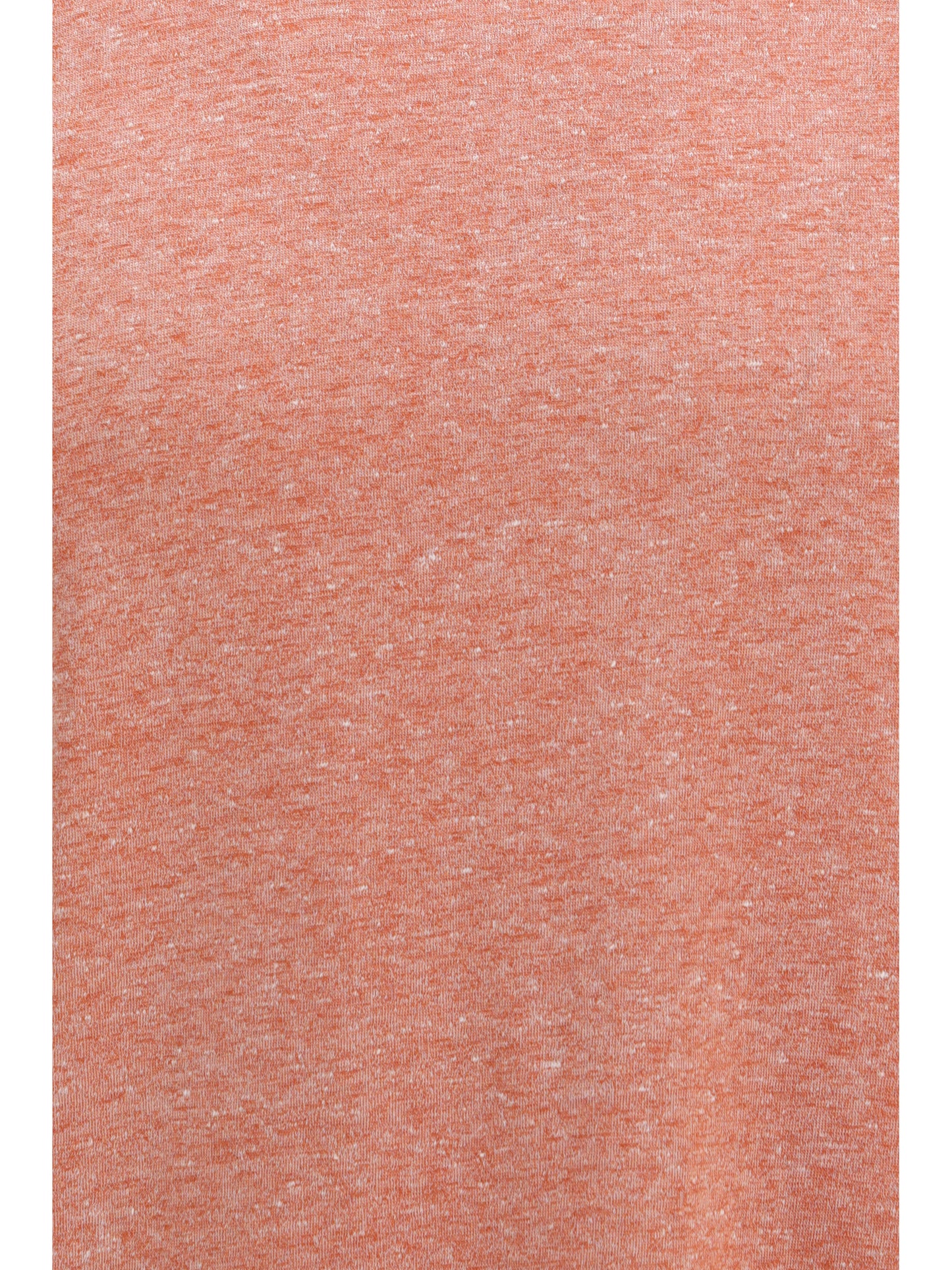 Short-Sleeve Cotton T-Shirt Peach/Off White