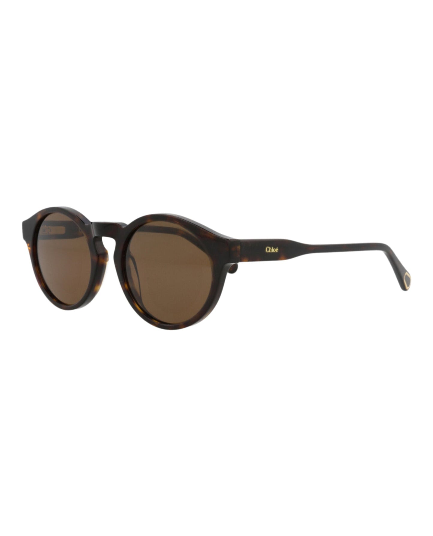 Chloé Round-Frame Recycled Acetate Sunglasses