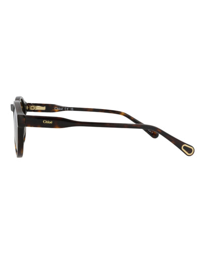 Chloé Round-Frame Recycled Acetate Sunglasses