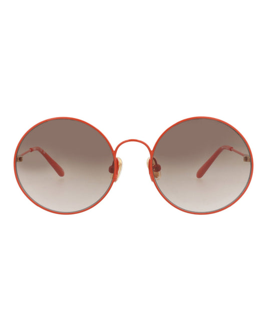 Chloé Round-Frame Metal Sunglasses