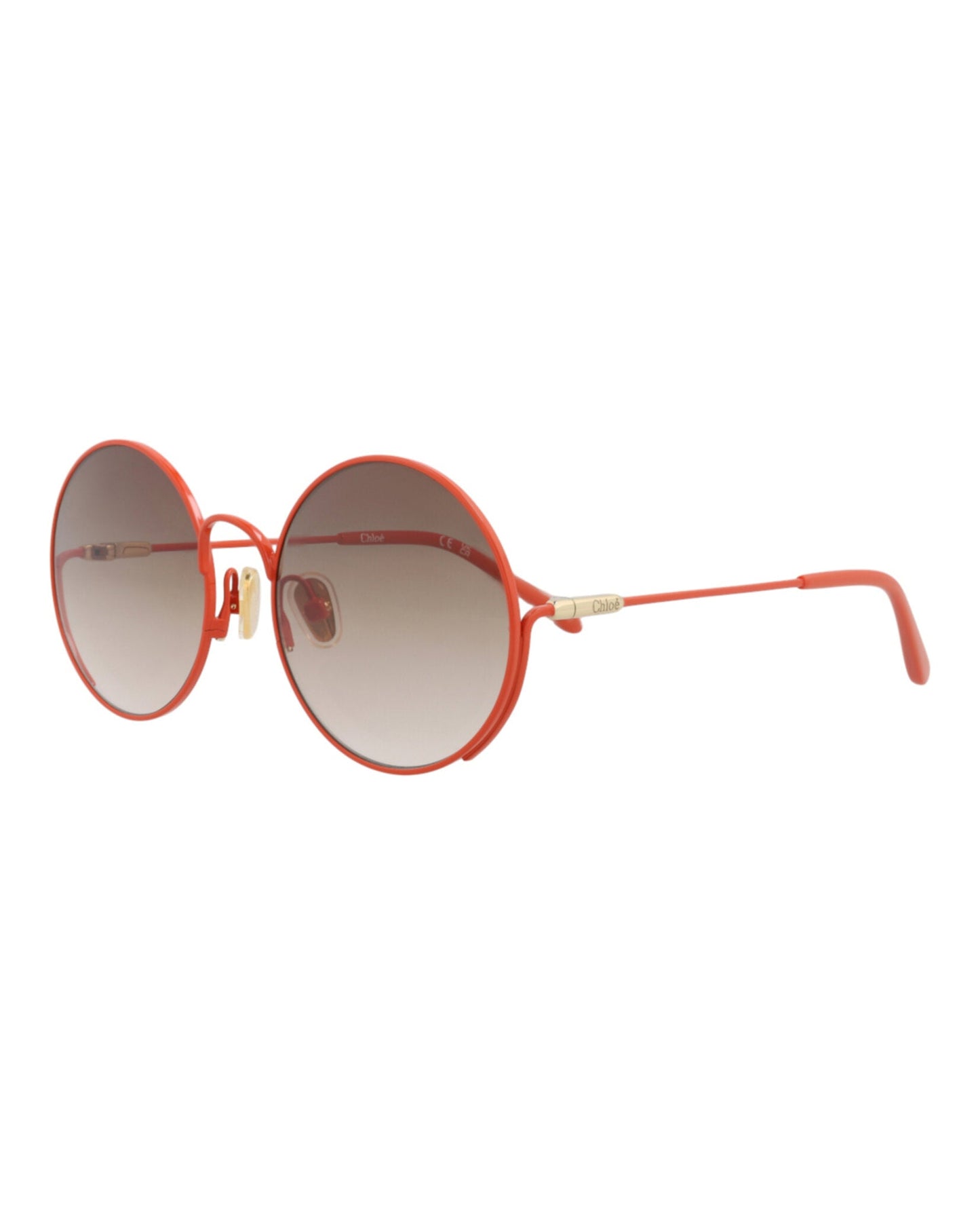 Chloé Round-Frame Metal Sunglasses