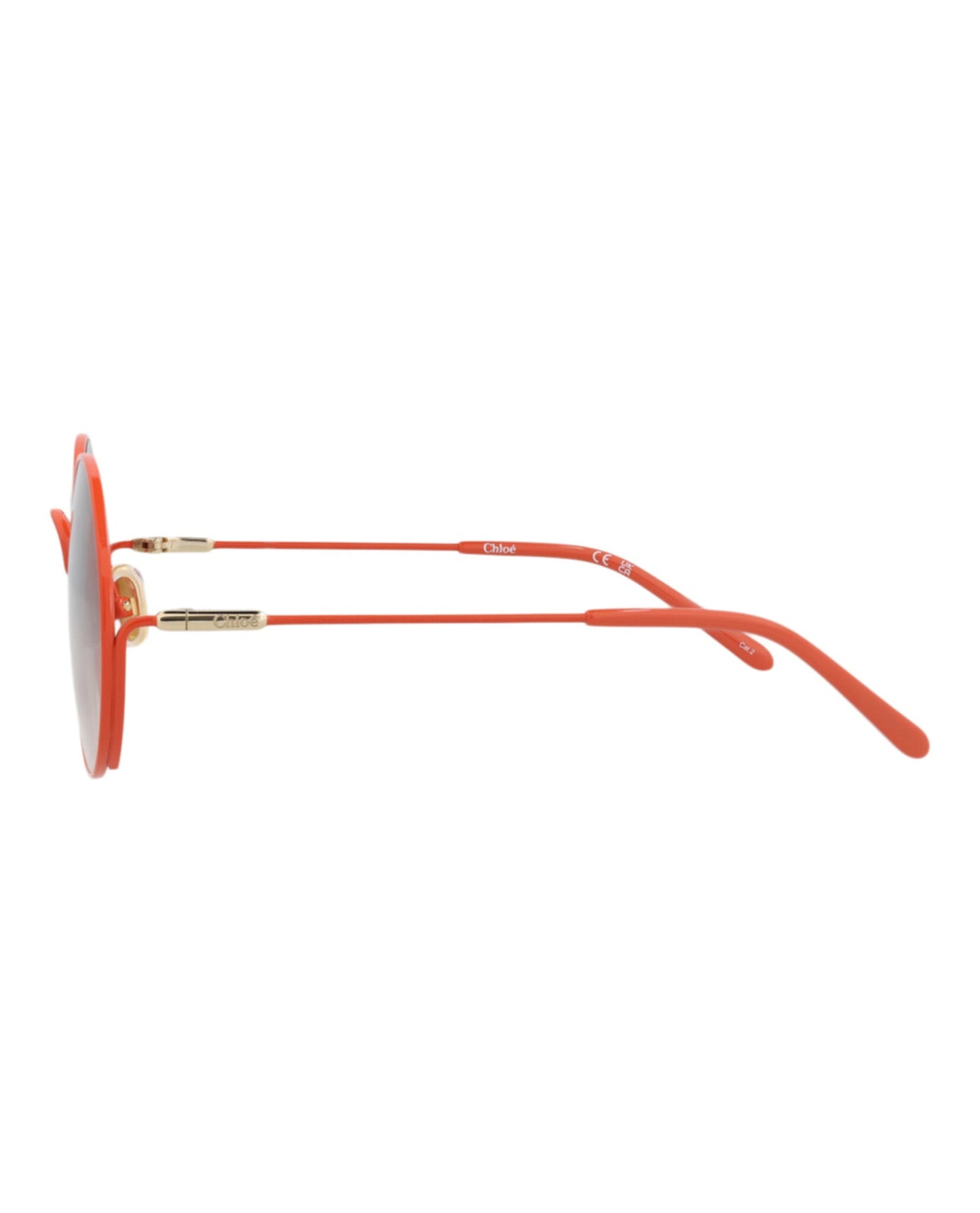 Chloé Round-Frame Metal Sunglasses